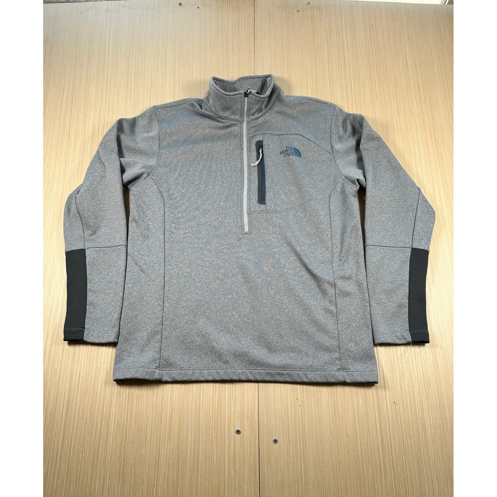 The North Face Canyonlands Sweatshirt Mens‎ Large Gray Fleece Lined Quarter Zip